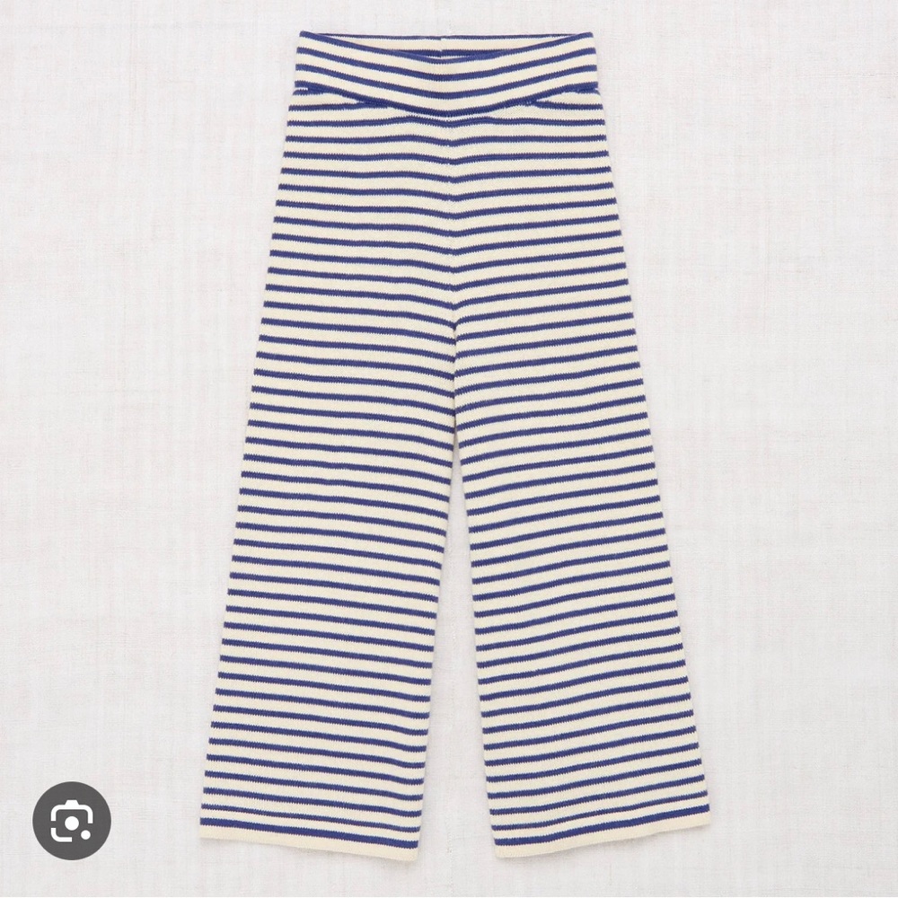 Misha and Puff Mini Stripe Bell Pant in Blue Violet size 3-4 kids